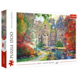 Puzzle - 1500 - jesienny dworek - trefl 26213