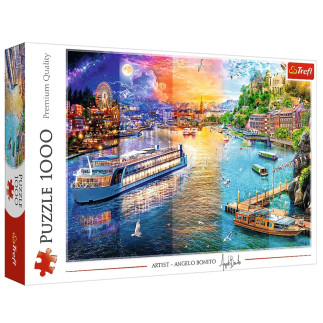 Puzzles - 1000 - rejs po rzece - trefl 10860
