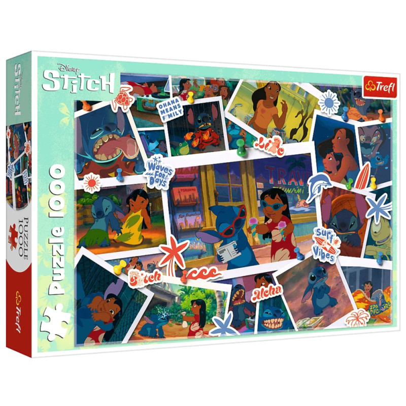 Puzzle - 1000 - lilo i stich - słodkie wspomnienia - trefl 10882