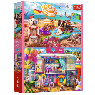 Puzzle - 2x500 - wakacyjny czas - trefl 37533