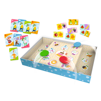 Gra rodzinna rodzina treflików 3w1 domino pchełki kuku trefliki trefl 01921