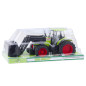 Traktor pojazd rolniczy farmerski z chwytakiem zielony