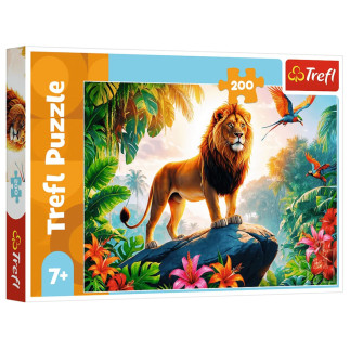 Puzzle - 200 - król dżungli - trefl 13329
