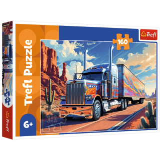 Puzzle - 160 - ciężarówka w trasie - trefl 15413