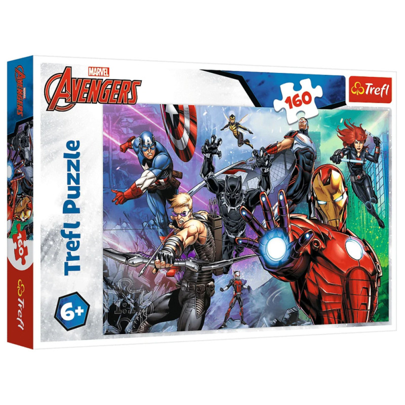 Puzzle - 160 - marvel avengers - zawsze gotowi bohaterowie - trefl 15424