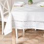Selvia obrus z gipiurą, szerokość 140cm x wysokość 180cm, kolor 001 biały