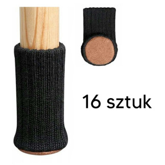 Da336a nakładki nogi meble 16szt czarne
