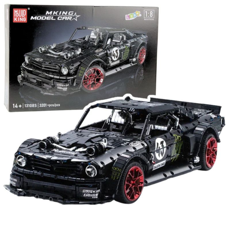 Klocki konstrukcyjne samochód sportowy mustang hoonicorn v2 3201 el.