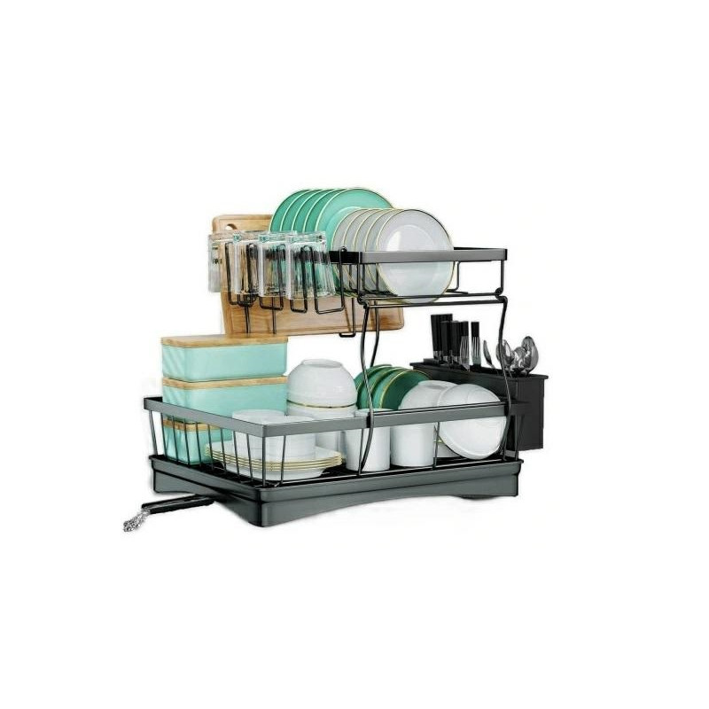 Suszarka do naczyń duża czarna Da535