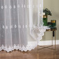 Firanka haftowana pasowa, wysokość 300cm, kolor 001 biały
