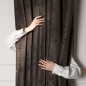 Soft zasłona gotowa na przelotkach, szerokość 140cm x wysokość 260cm, kolor 009 ciemny chłodny brązowy