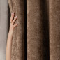 Soft zasłona gotowa na przelotkach, szerokość 140cm x wysokość 260cm, kolor 007 jasny brązowy