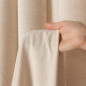 Soft zasłona gotowa na przelotkach, szerokość 140cm x wysokość 260cm, kolor 001 kremowy