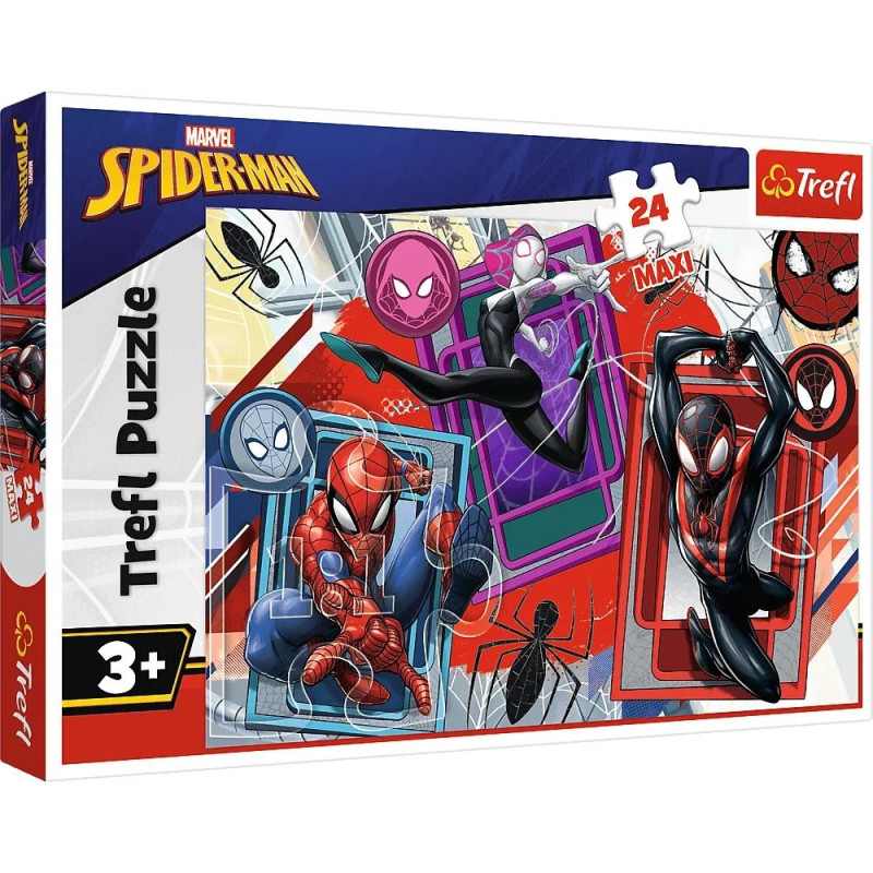 Puzzle - 24 maxi - pajęcze zmysły - disney marvel spiderman - trefl 14366