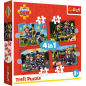 Puzzle - 4w1 (12, 15, 20, 24) - przygody strażaka sama - strażak sam - trefl 34632