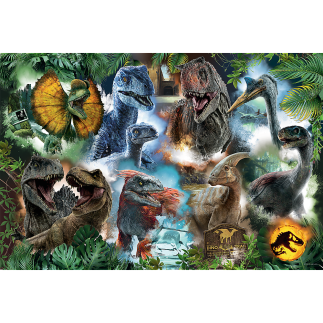 Puzzle - 300 - ulubione dinozaury - universal jurassic world - trefl 23013