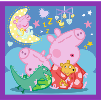 Puzzle - 3w1 (20, 36, 50) - zwyczaje świnki peppy - świnka peppa - trefl 34893
