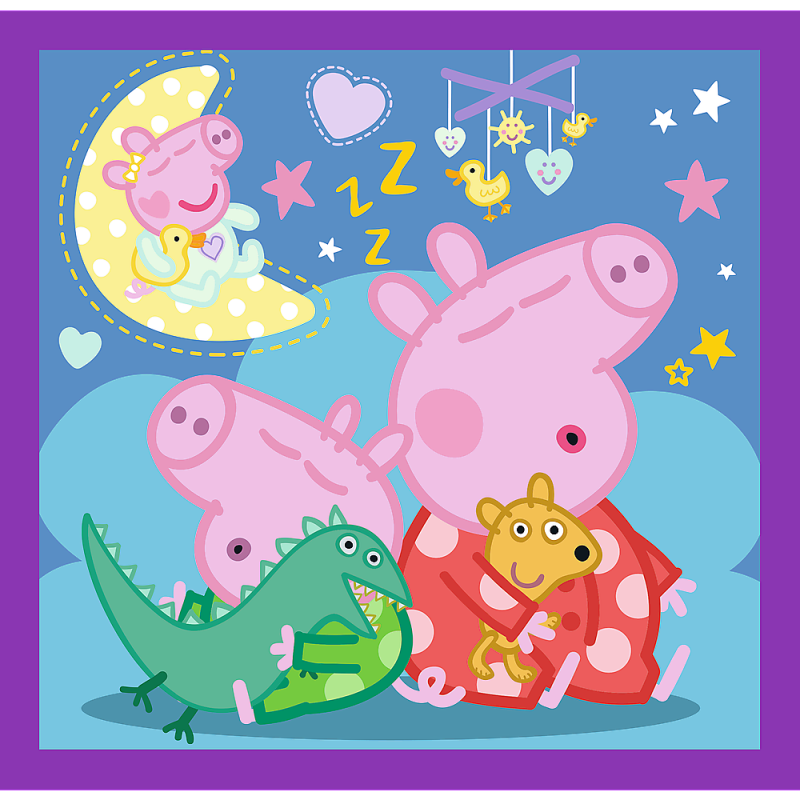 Puzzle - 3w1 (20, 36, 50) - zwyczaje świnki peppy - świnka peppa - trefl 34893