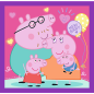 Puzzle - 3w1 (20, 36, 50) - zwyczaje świnki peppy - świnka peppa - trefl 34893