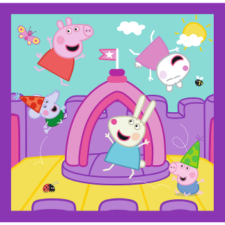 Puzzle - 3w1 (20, 36, 50) - zwyczaje świnki peppy - świnka peppa - trefl 34893