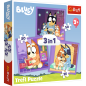 Puzzle - 3w1 (20, 36, 50) - poznaj bluey - trefl 34895