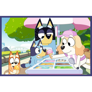 Puzzle - 2x24 - zabawna bluey - trefl 34446
