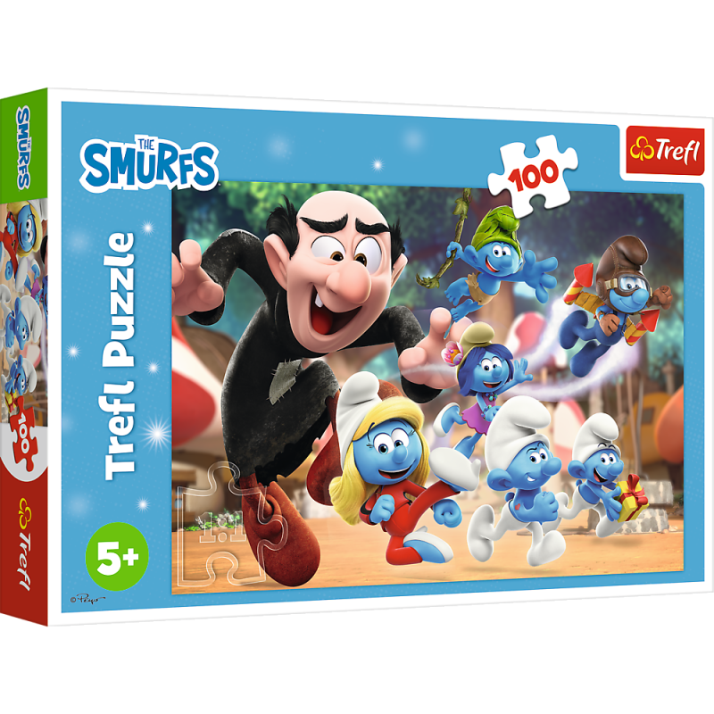 Puzzle - 100 - nauki papy smerfa - smerfy - trefl 16481 Puzzle - 100 - nauki papy smerfa - smerfy - trefl 16481