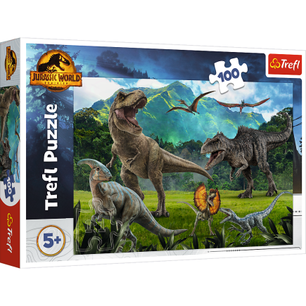 Puzzle - 100 - park jurajski - universal jurrasic world - trefl 16441