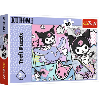 Puzzle - 30 - zabawy z kuromi - hello kitty - trefl 18325