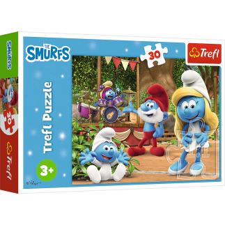 Puzzle - 30 - smerfetka i smerfy - trefl 18312