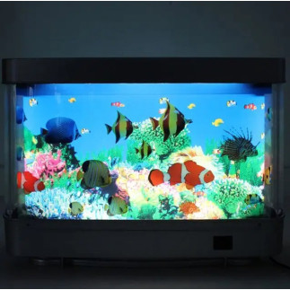 Zd99 lampka nocna pływające rybki led