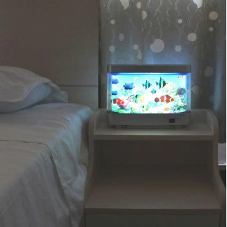 Zd99 lampka nocna pływające rybki led