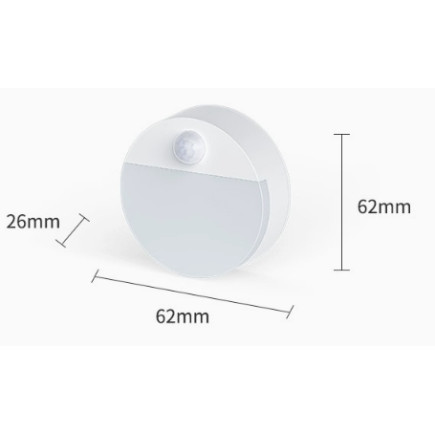 Zd157 bezprzewodowa lampka led z          czujnikiem ruchu zimna biała