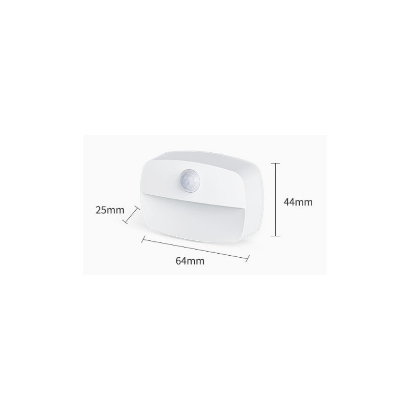 Zd156 bezprzewodowa lampka led z          czujnikiem ciepła biała