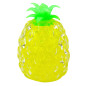 Gniotek ananas owoc antystresowy z kulkami hydrożelowymi żółty