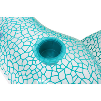 Dmuchana poduszka koło do pływania niebieskie 102 x 94 cm bestway 43097