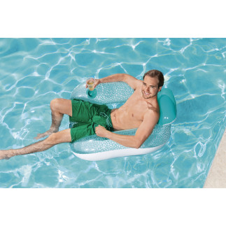 Dmuchana poduszka koło do pływania niebieskie 102 x 94 cm bestway 43097