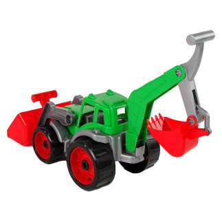 Traktor koparka łyżka zielony 3671