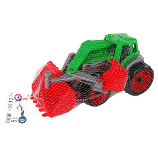 Traktor koparka łyżka zielony 3671