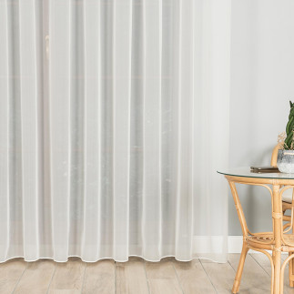 Woal premium z ołowianką, wysokość 300cm, kolor 012 offwhite