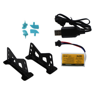 Łódź wodna rc 2.4g żółto-turkusowa wodoodporna pilot do sterowania