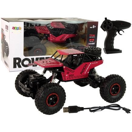 Auto rc zdalnie sterowane 1:16 czarne czerwone