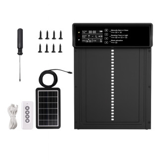 Da265a drzwi automatyczne do kurnika z    panelem solarnym