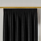 Velvi zasłona gotowa na taśmie, szerokość 140 x wysokość 250cm, kolor 111 czarny