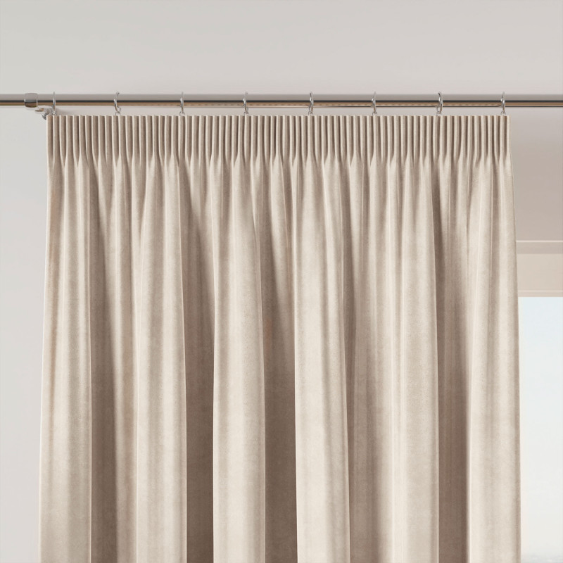 Velvi zasłona gotowa na taśmie, szerokość 140 x wysokość 250cm, kolor 016 kremowy