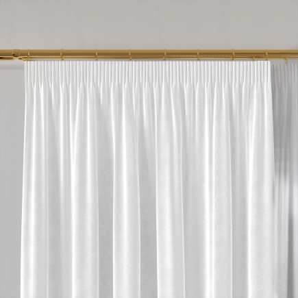 Velvi zasłona gotowa na taśmie, szerokość 140 x wysokość 250cm, kolor 101 biały