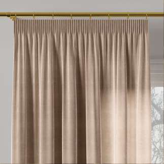Velvi zasłona gotowa na taśmie, szerokość 140 x wysokość 240cm, kolor 003 jasny beżowy