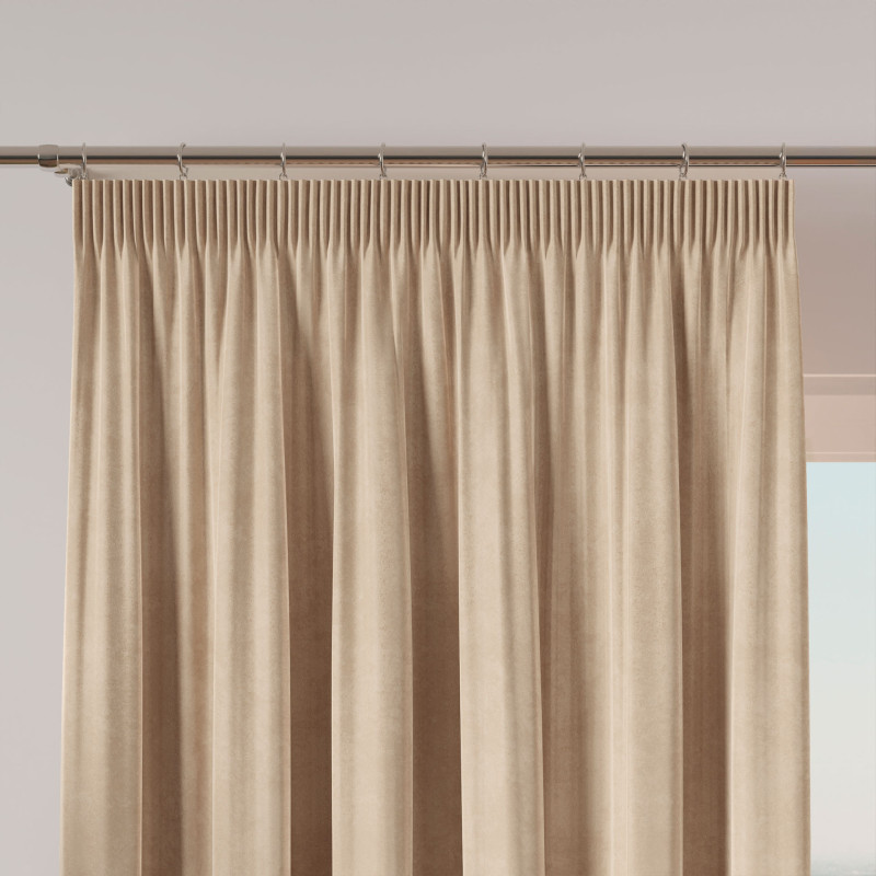 Velvi zasłona gotowa na taśmie, szerokość 140 x wysokość 240cm, kolor 015 ciemny kremowy