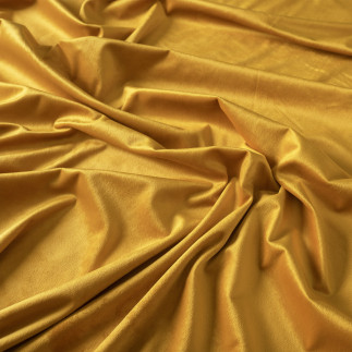 Velvi zasłona gotowa na taśmie, szerokość 140 x wysokość 240cm, kolor 019 szafranowy