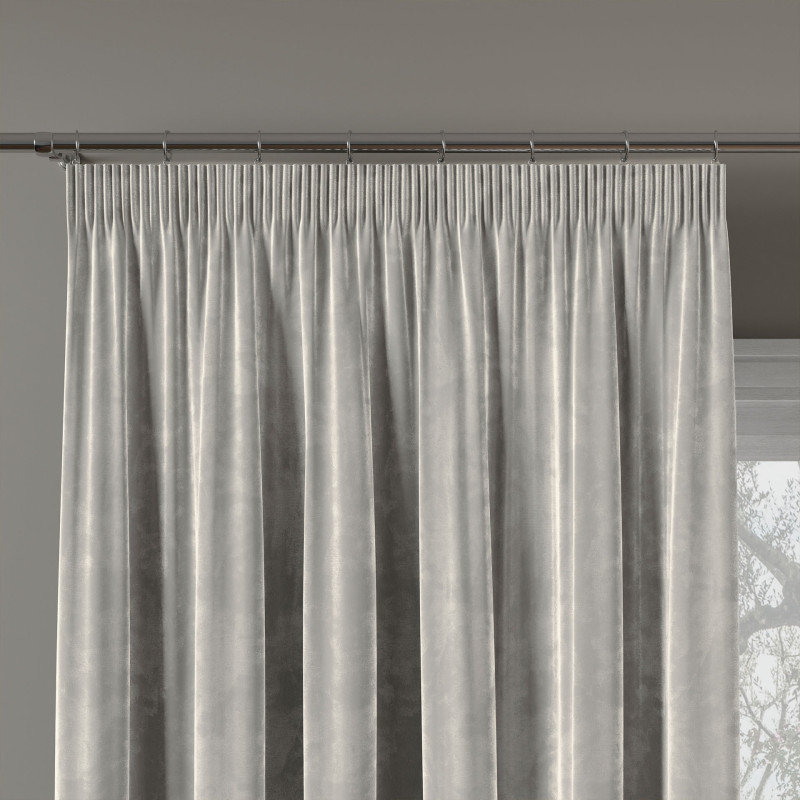 Velvi zasłona gotowa na taśmie, szerokość 140 x wysokość 240cm, kolor 020 szary